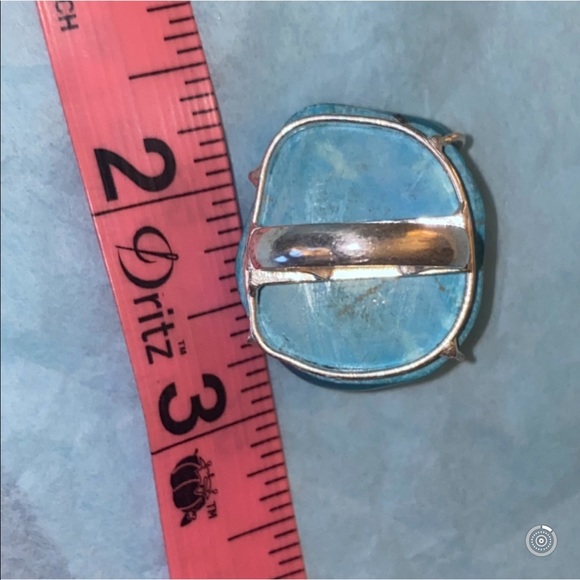 SALE ⭐️ Kingman Turquoise natural gemstone statement ring - Picture 5 of 10